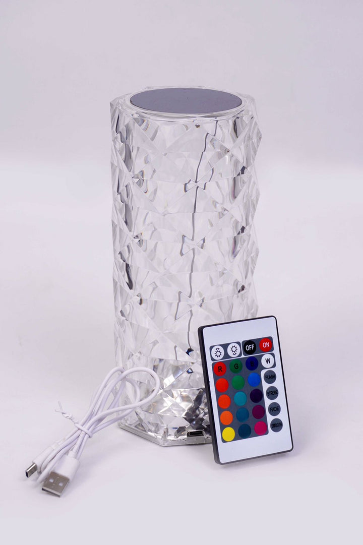 16 Colors LED Atmosphere Room Decor Christmas Room Decoration Home Lights Crystal Lamp Touch Table Bedside Lamps Light